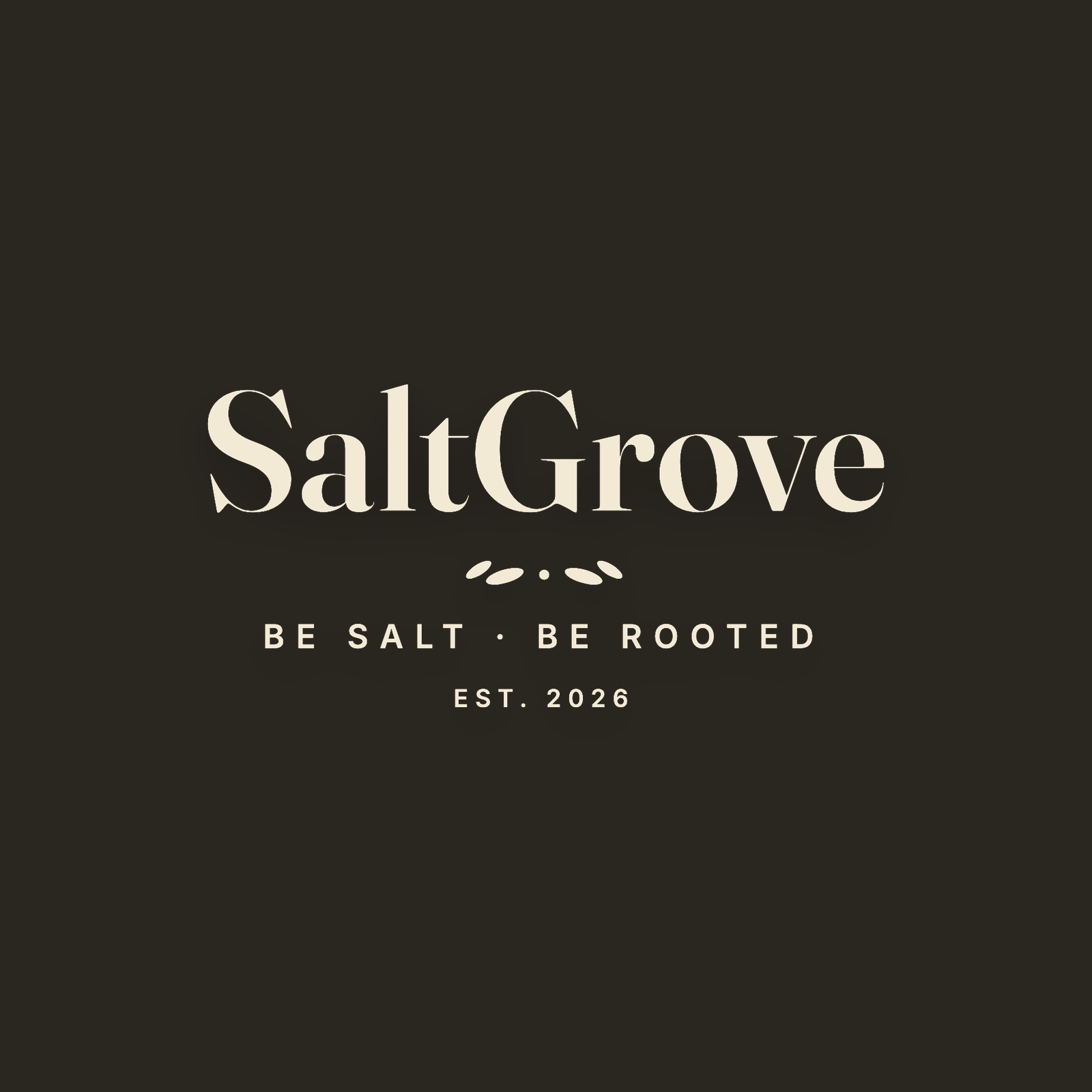 SaltGrove Wordmark Sticker — White