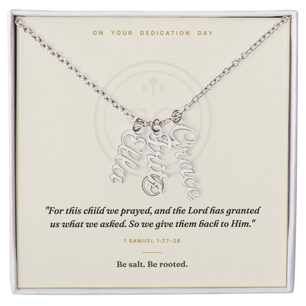 The Dedication Necklace — Personalized Name Keepsake