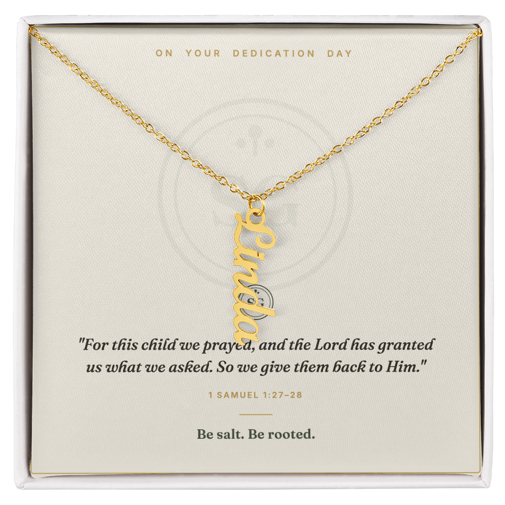 The Dedication Necklace — Personalized Name Keepsake