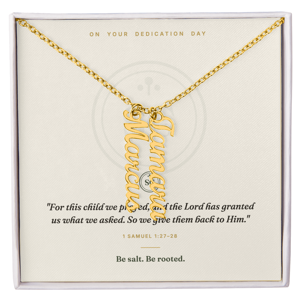The Dedication Necklace — Personalized Name Keepsake