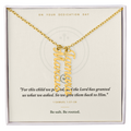 The Dedication Necklace — Personalized Name Keepsake