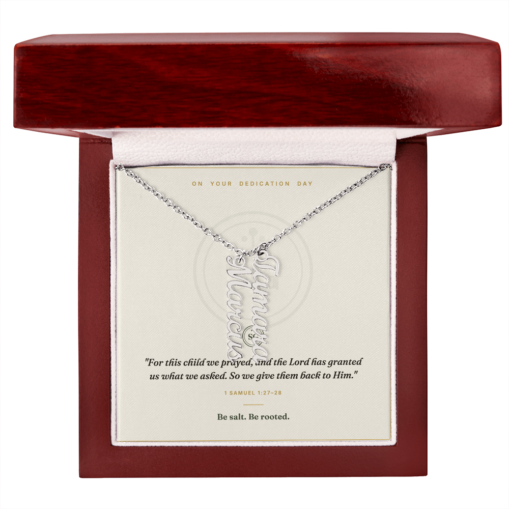 The Dedication Necklace — Personalized Name Keepsake