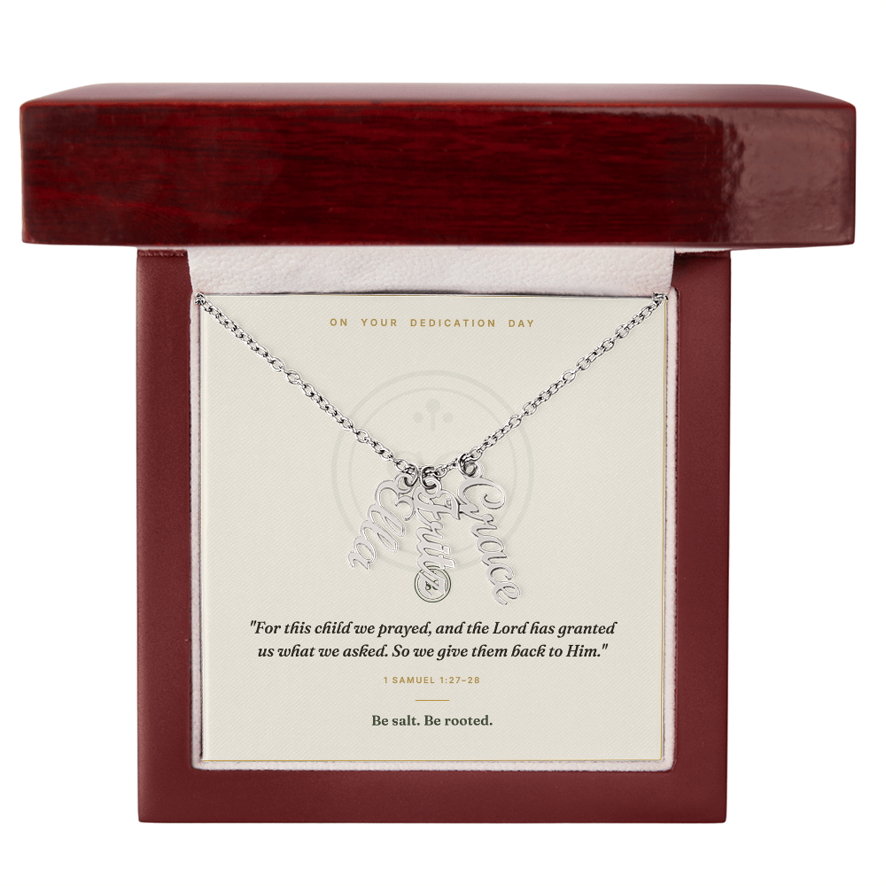 The Dedication Necklace — Personalized Name Keepsake