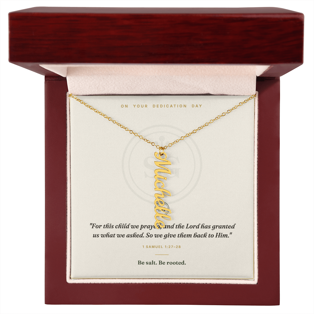 The Dedication Necklace — Personalized Name Keepsake