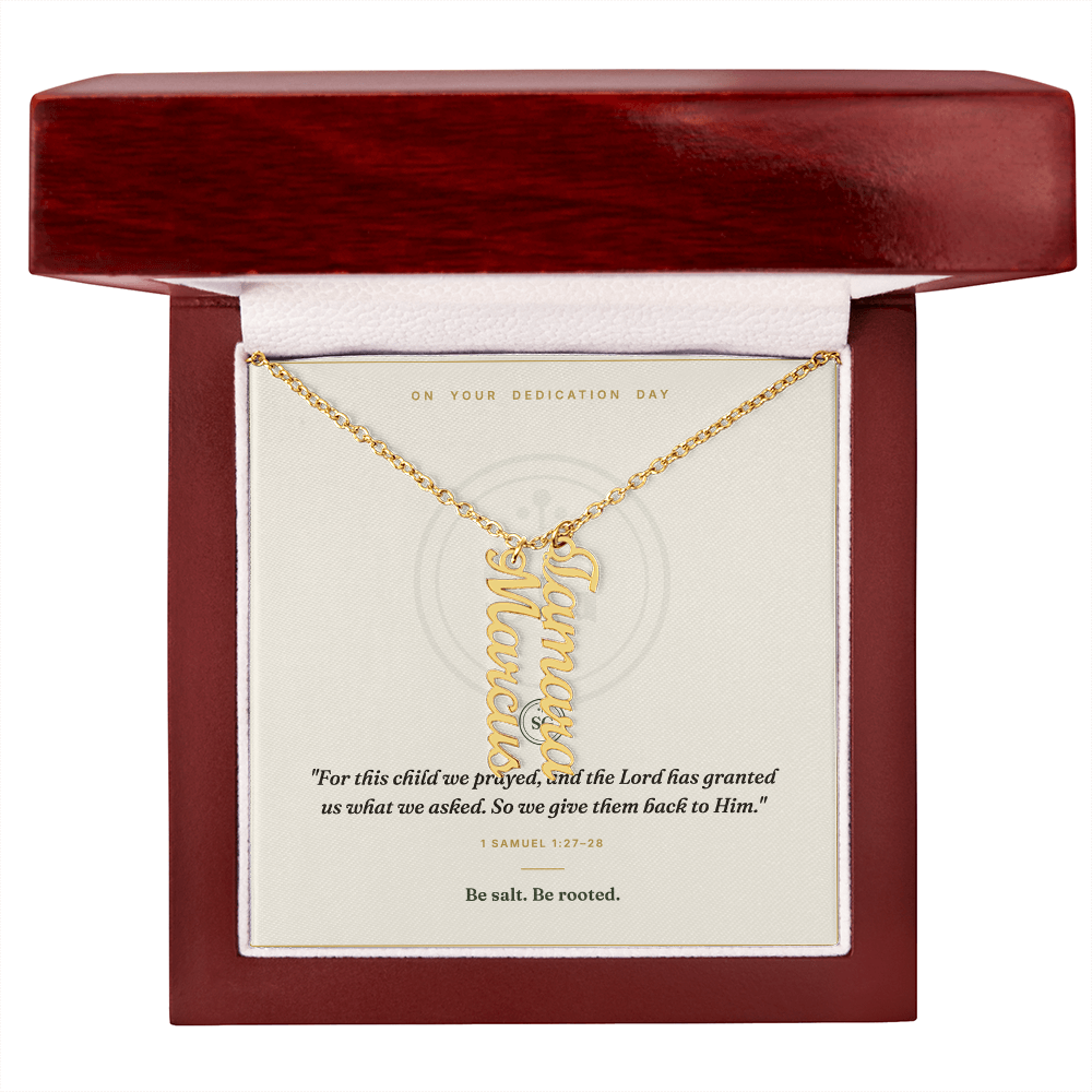 The Dedication Necklace — Personalized Name Keepsake