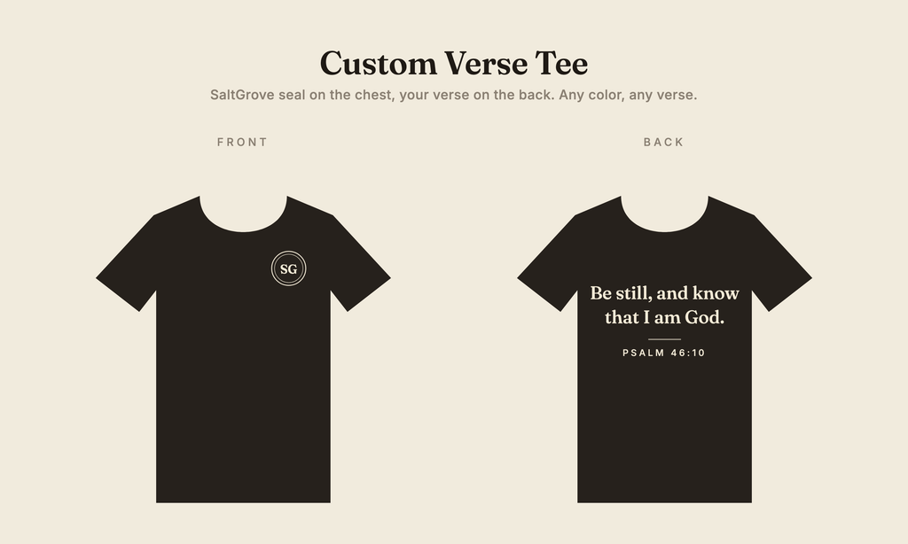 Custom Verse Tee