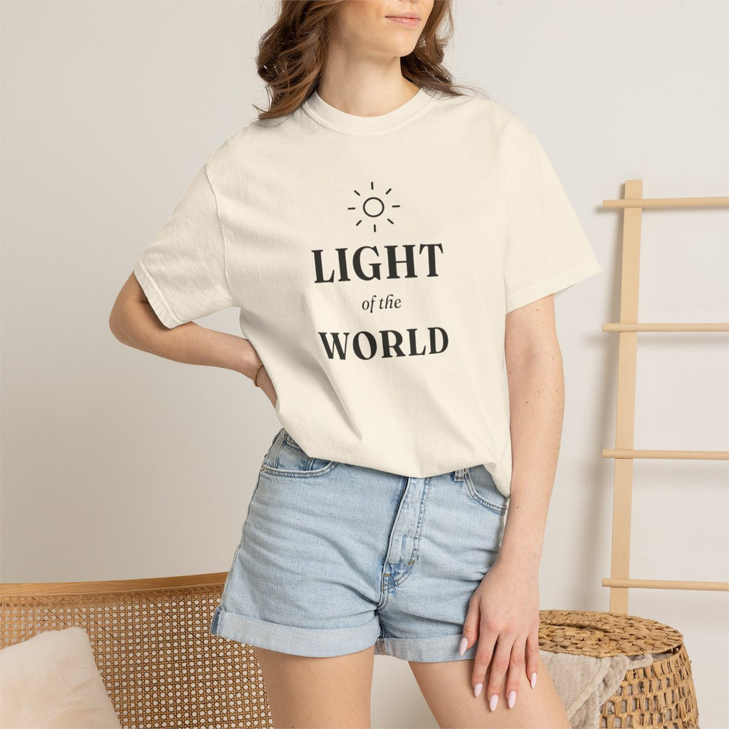 Light of the World Tee on model