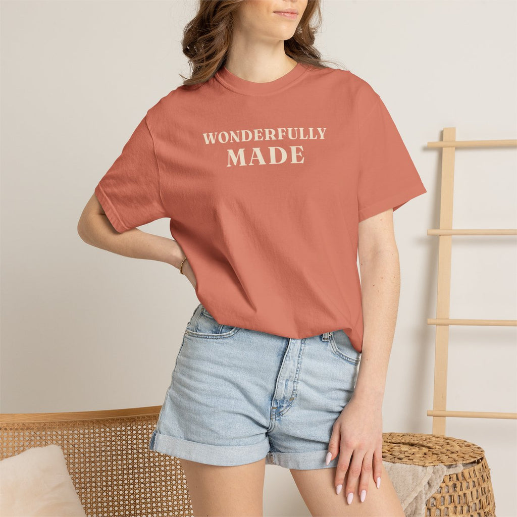 Wonderfully Made Tee on model
